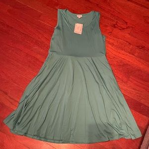 LuLaRoe Nikki Dress-Kelly Green-XL- New